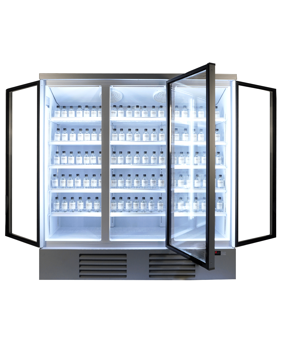 Combisteel 3 Glass Door Refrigerator JDE-1530R, 1530L Capacity 5