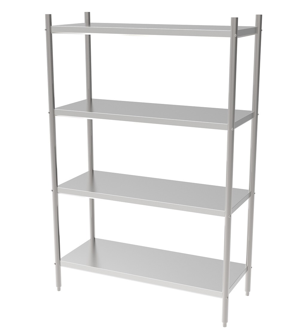 Combisteel 4-Level Shelf Unit 1000mm, Flat-Pack Storage 1
