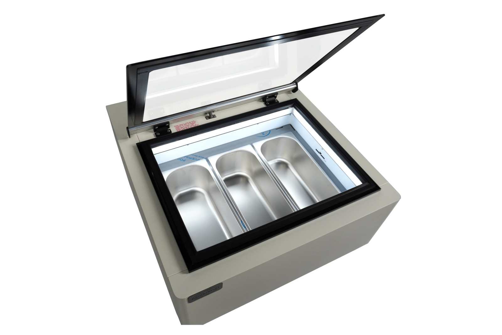 Combisteel Countertop Ice Cream Display 15L, White LED, Customer Side 6