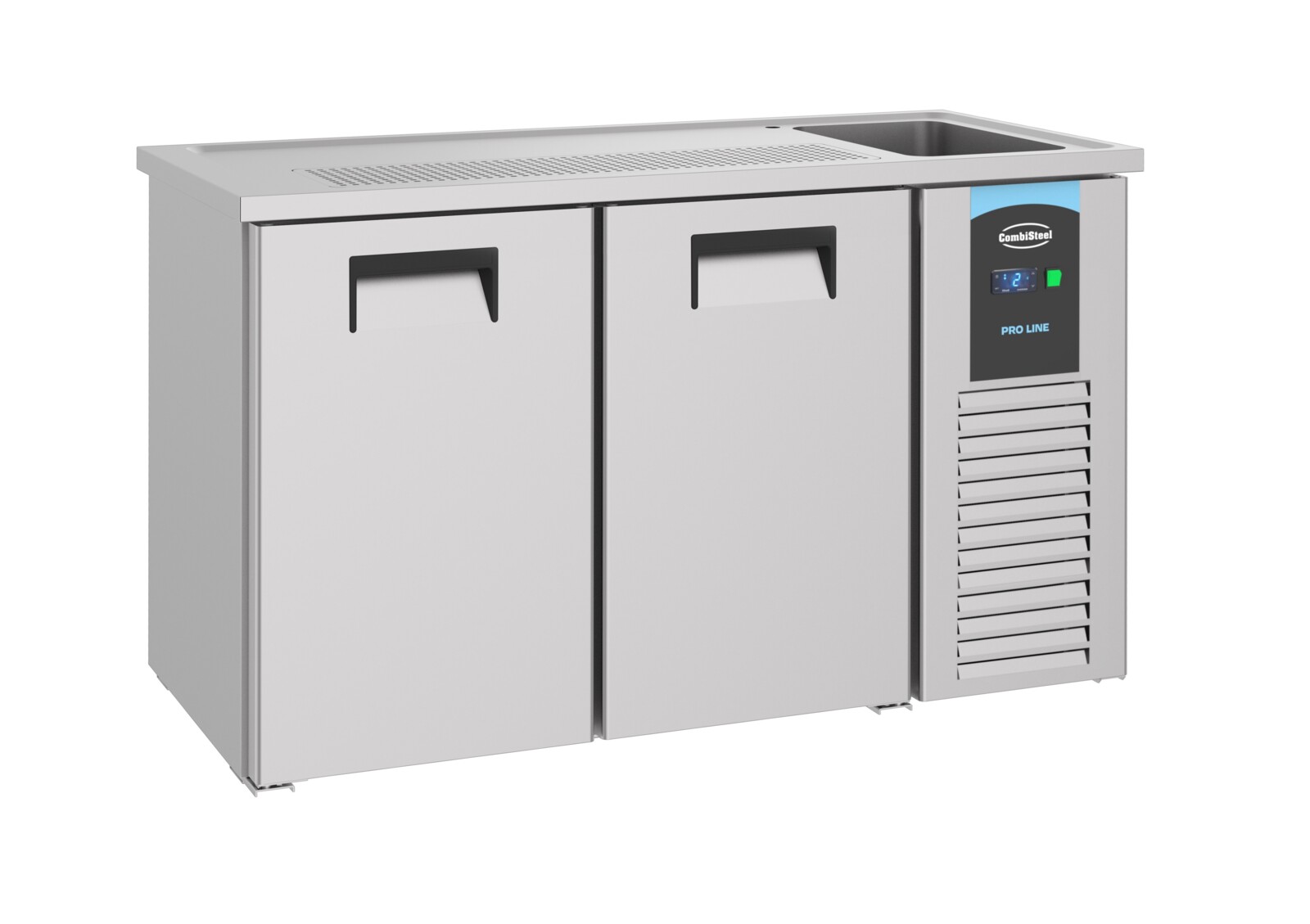Combisteel Beer Counter 2 Door, 1550mm, Stainless Steel Refrigeration 1