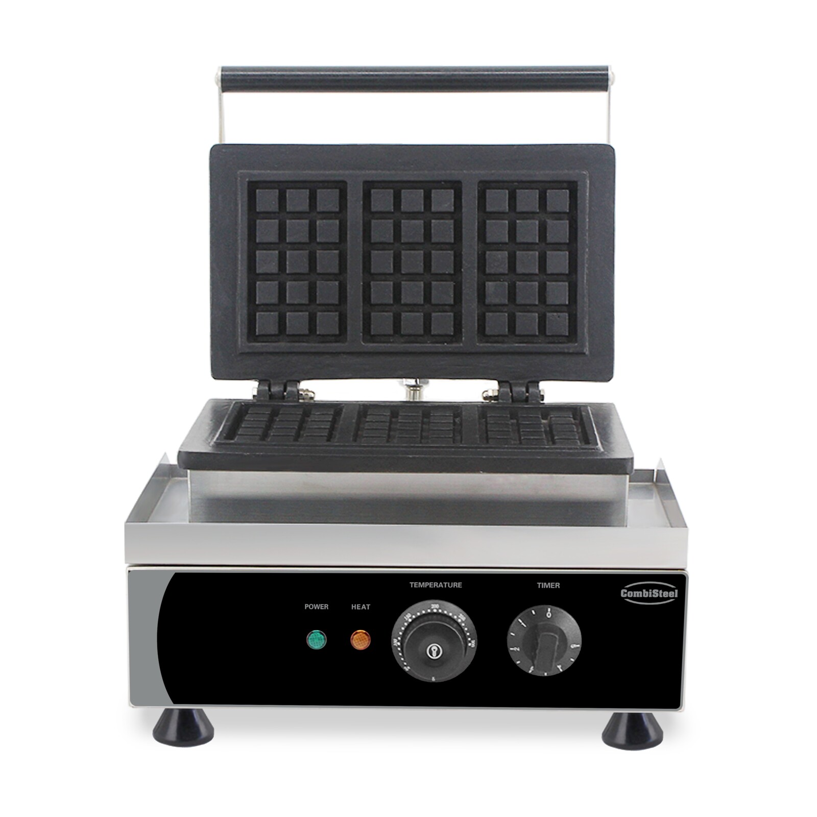 Combisteel Belgian Waffle Iron 3-Piece, 1.75 kW, Cast Aluminium 4
