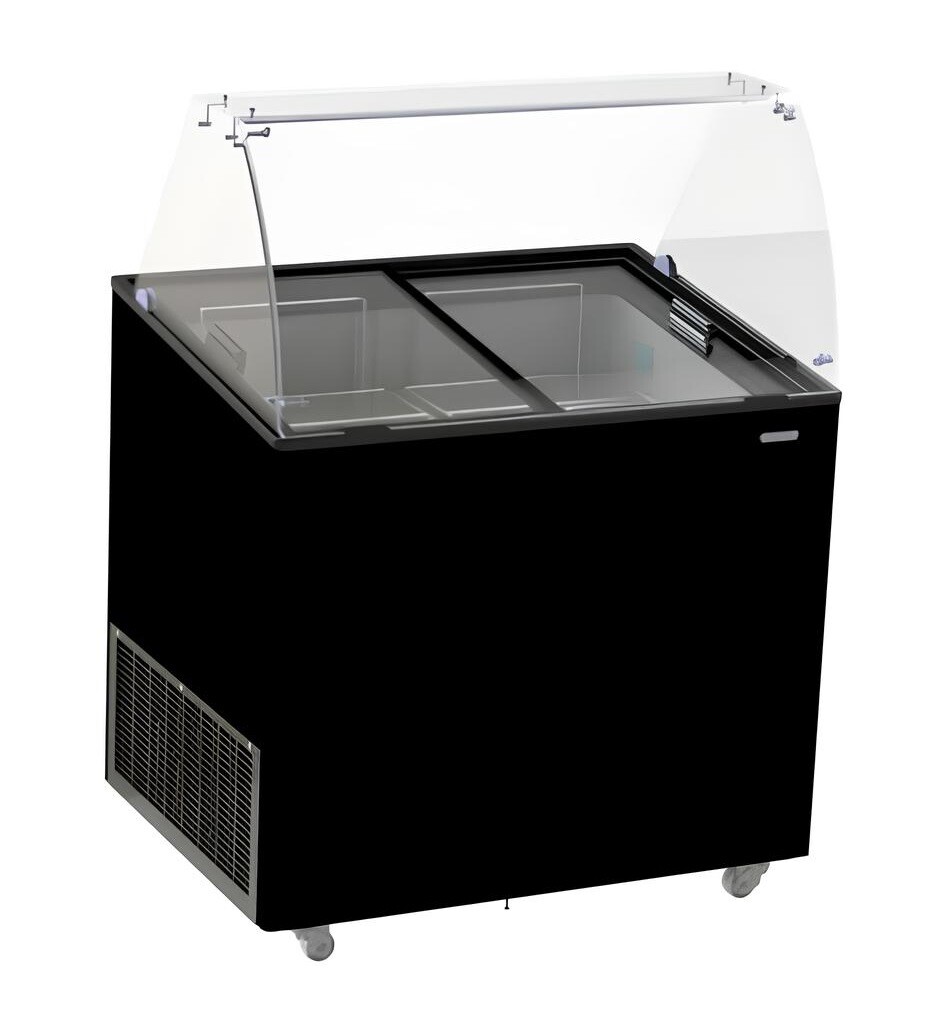 Combisteel Ice Cream Display Corsica Black 6x5L, Static Cooling 1