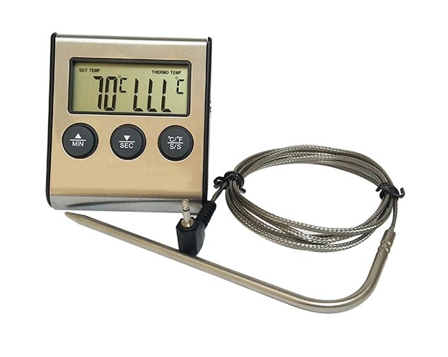 Digital Thermometer with Timer, -50°C to +300°C Range 1