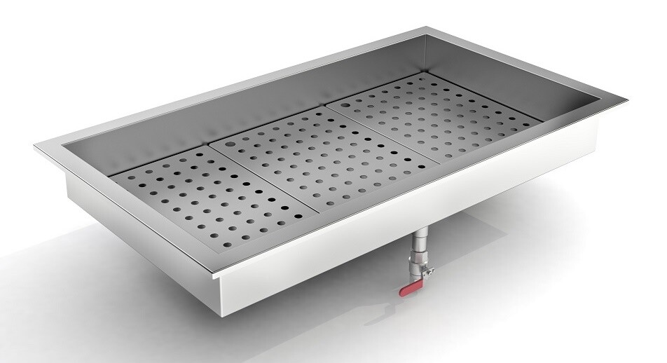 Crushed Ice Bin Drop-In 3/1GN, 1042mm Wide 1