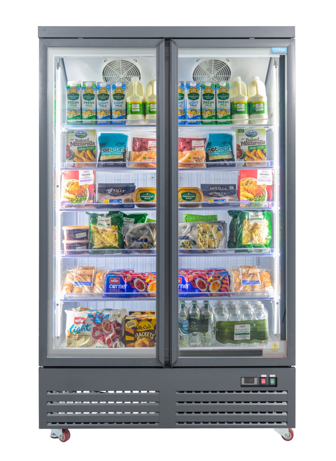 Unifrost HVR22B 2-Door Display Refrigerator 960L Commercial 3