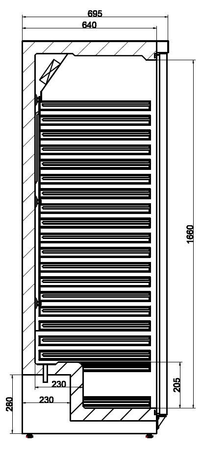 Combisteel Single Door Stainless Steel Refrigerator 419L 2