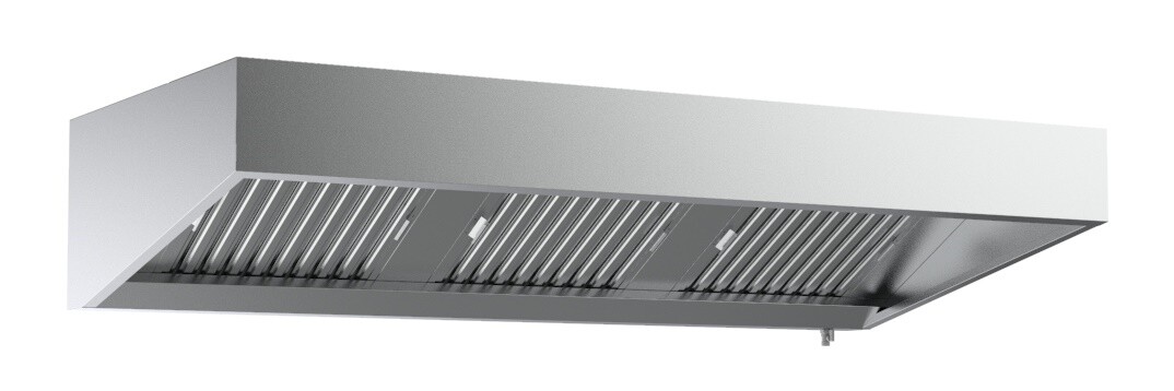 Combisteel 950 Wall-Mounted Hood 2400mm, 4 Filters, Stainless Steel 1