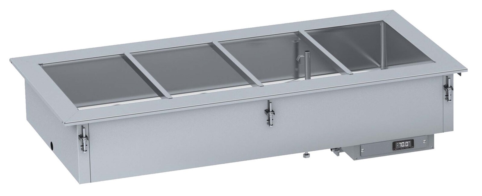 Combisteel Drop-In Bain-Marie Unit 2/1 GN, 1.51 kW Manual Fill 1