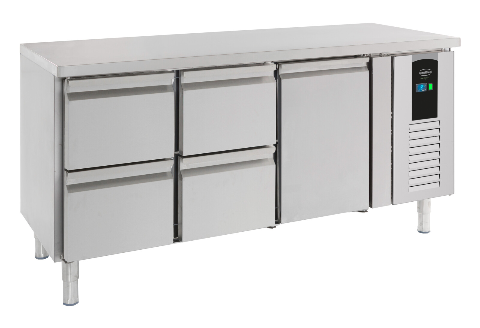 Combisteel Energy Line 700 Refrigerated Counter, 1 Door 4 Drawers, 194L 1