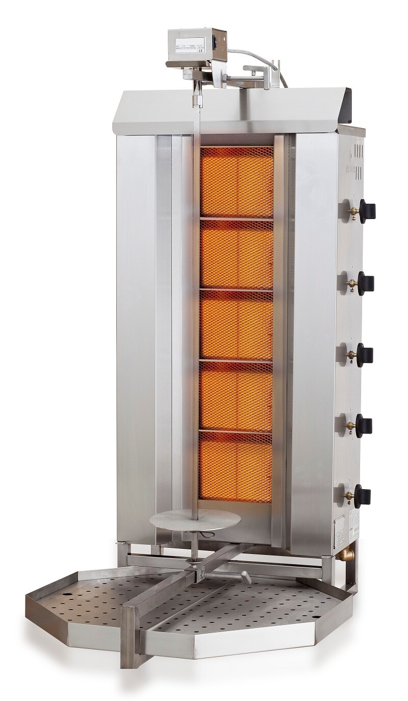 Combisteel Gas Gyros Grill 5 Heating Zones, 16.1 kW, Motor on Top 1