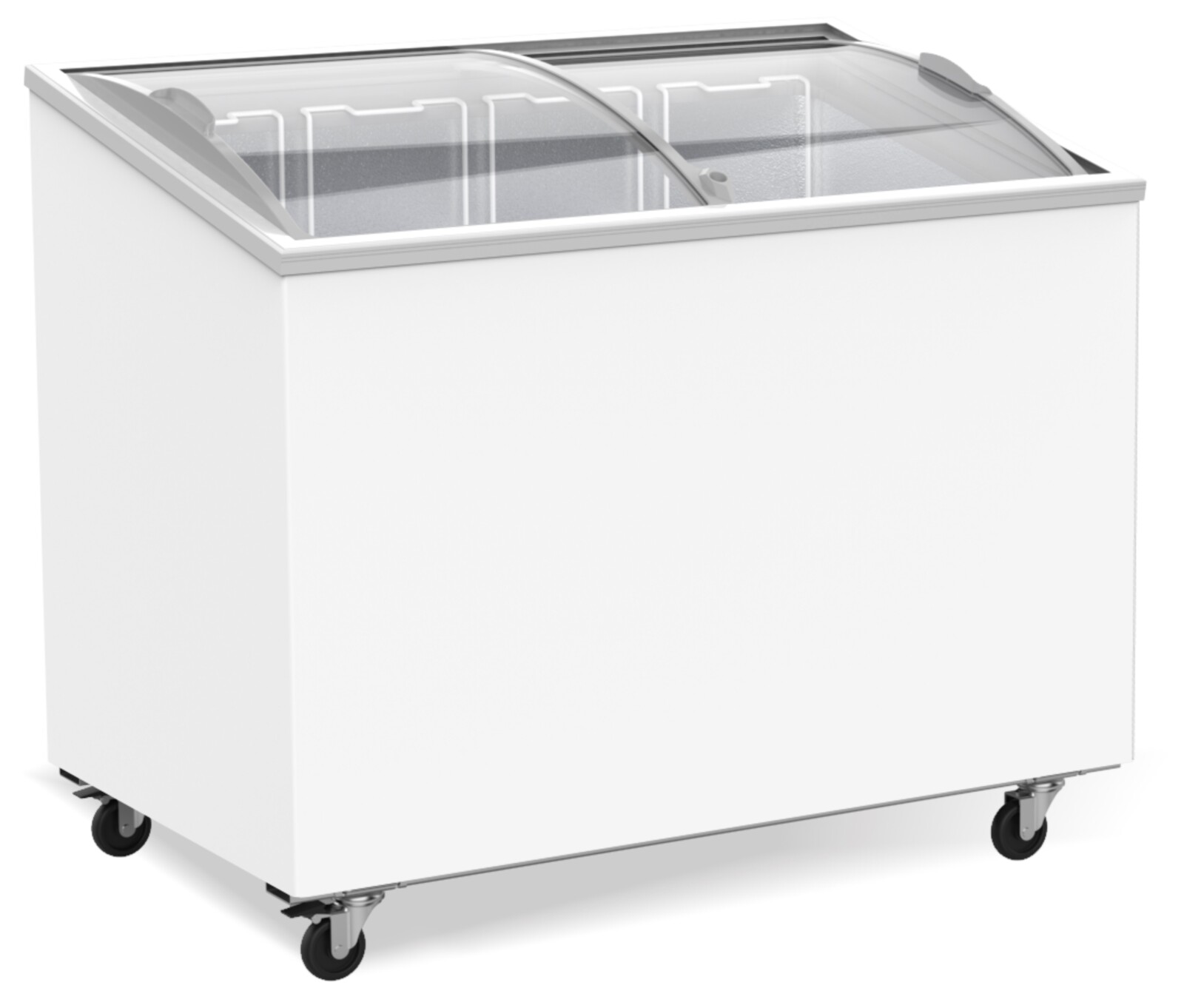 Combisteel Chest Freezer Glass Cover 297L, Manual Defrost, Mobile 1