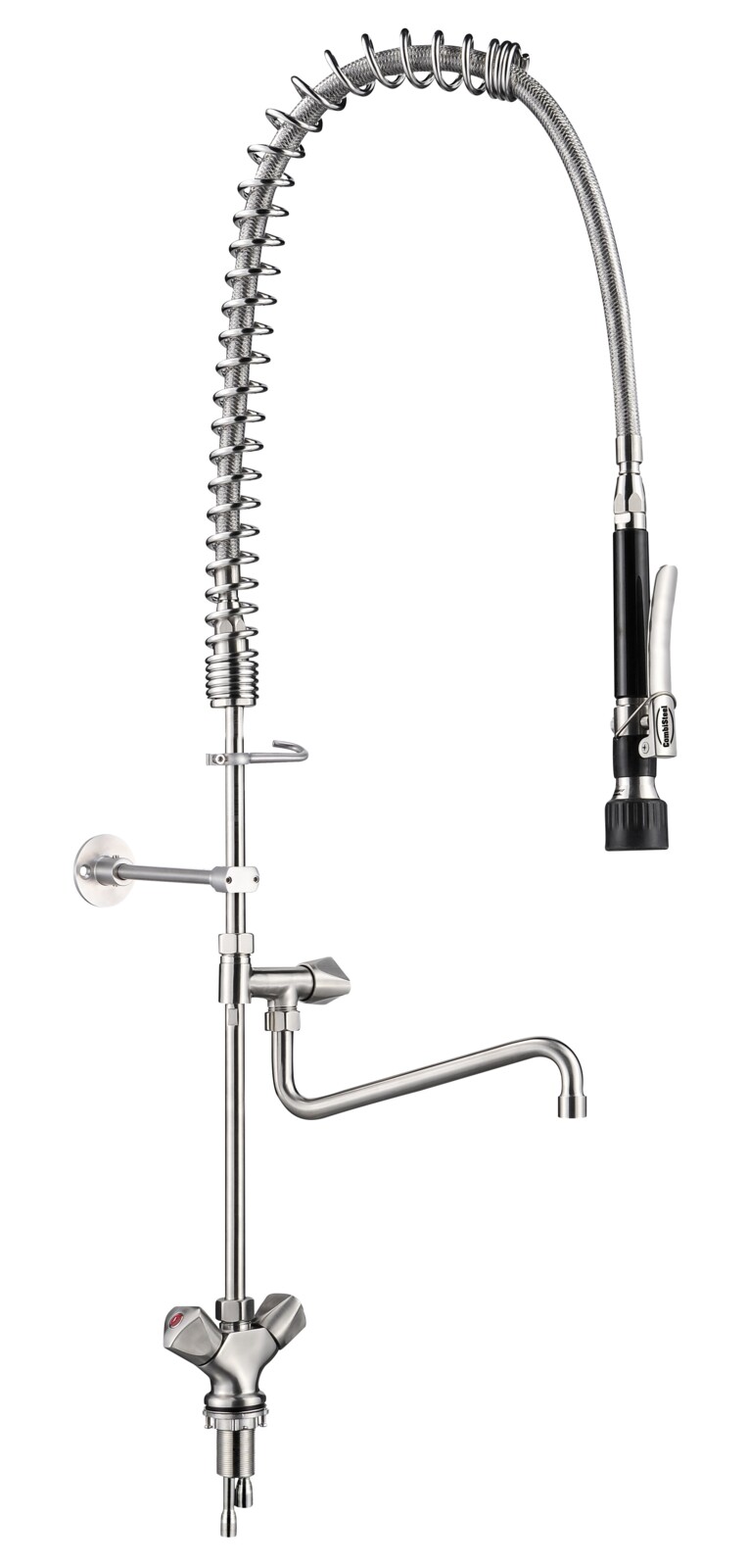 Combisteel Pre-Rinse Unit Single Hole, Stainless Steel 304 1
