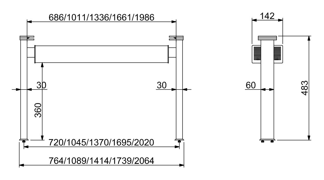 Combisteel LED Lighting Bar 4/1 GN, 1410mm, Commercial Kitchen 2