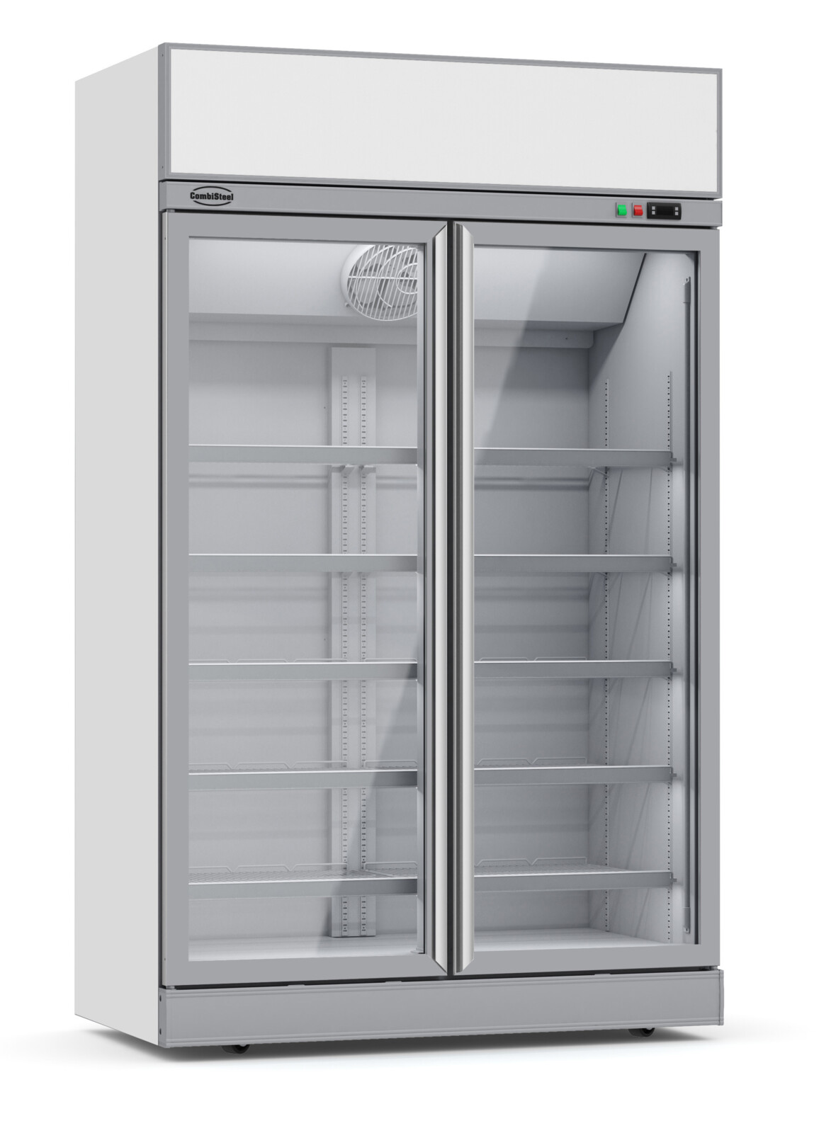Combisteel Glass Door Display Refrigerator INS-1000R, 1000L, LED Lightbox 1