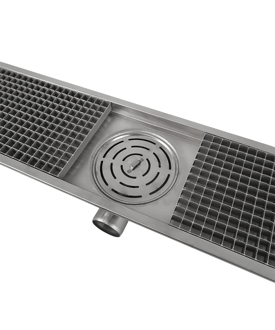 Combisteel Floor Grid 1181x300mm, Stainless Steel Drainage 4