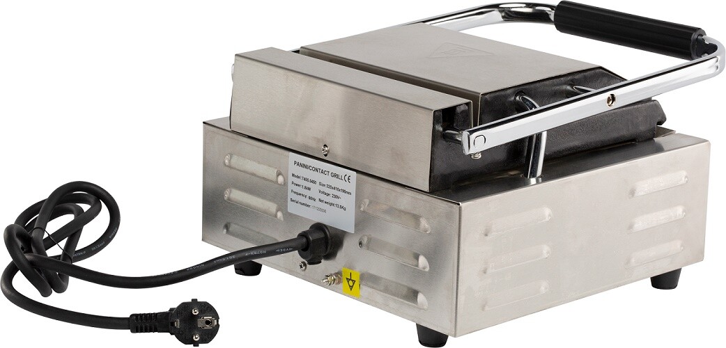 Combisteel Contact Grill Single 1.8kW Tabletop Ribbed 5