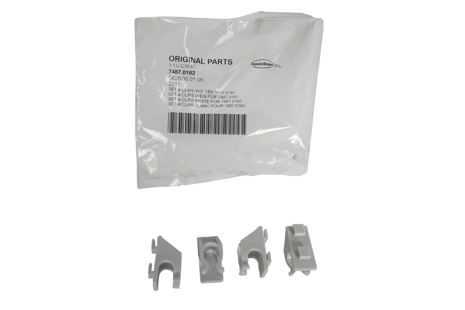 Combisteel White Clips Set (4 pcs) for 7487.0165 Old Series 2