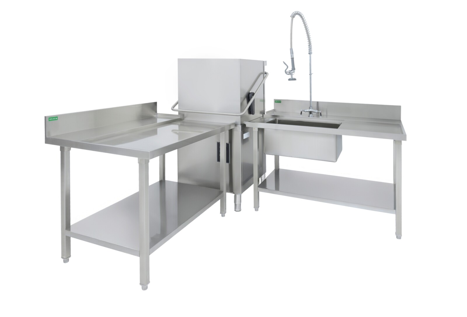 Atlas DETL1100 Dishwasher Exit Table Left-to-Right 1100mm 2