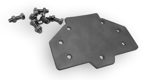 Combisteel Flange Cover for Slotted Channel, 140x960mm, Stainless Steel 1