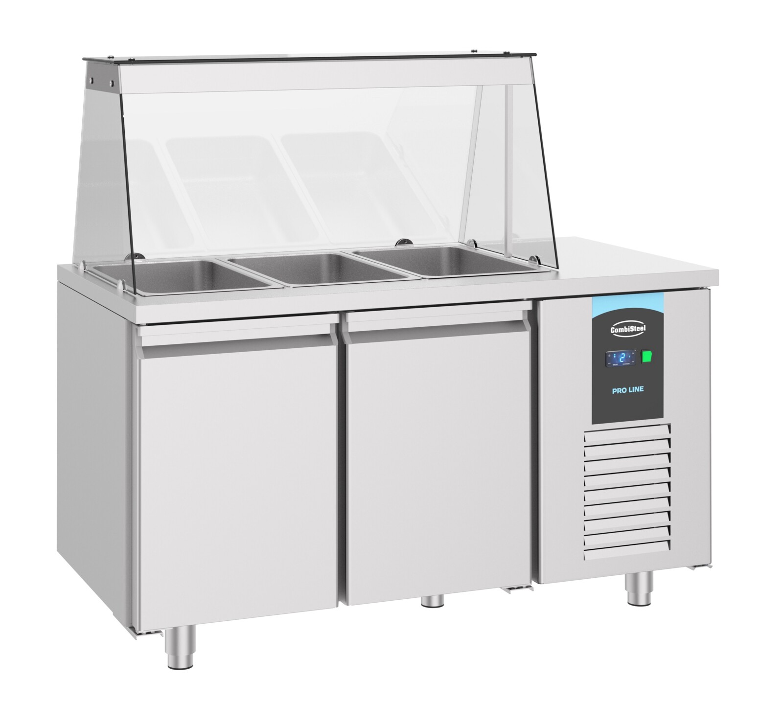 Combisteel Saladette 2 Door, 3x 1/1 GN Container, Pro Line 2