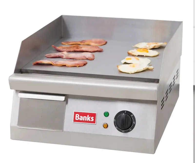 Banks EFT400 Electric Griddle 3kW 400x400mm Cooking Surface 1