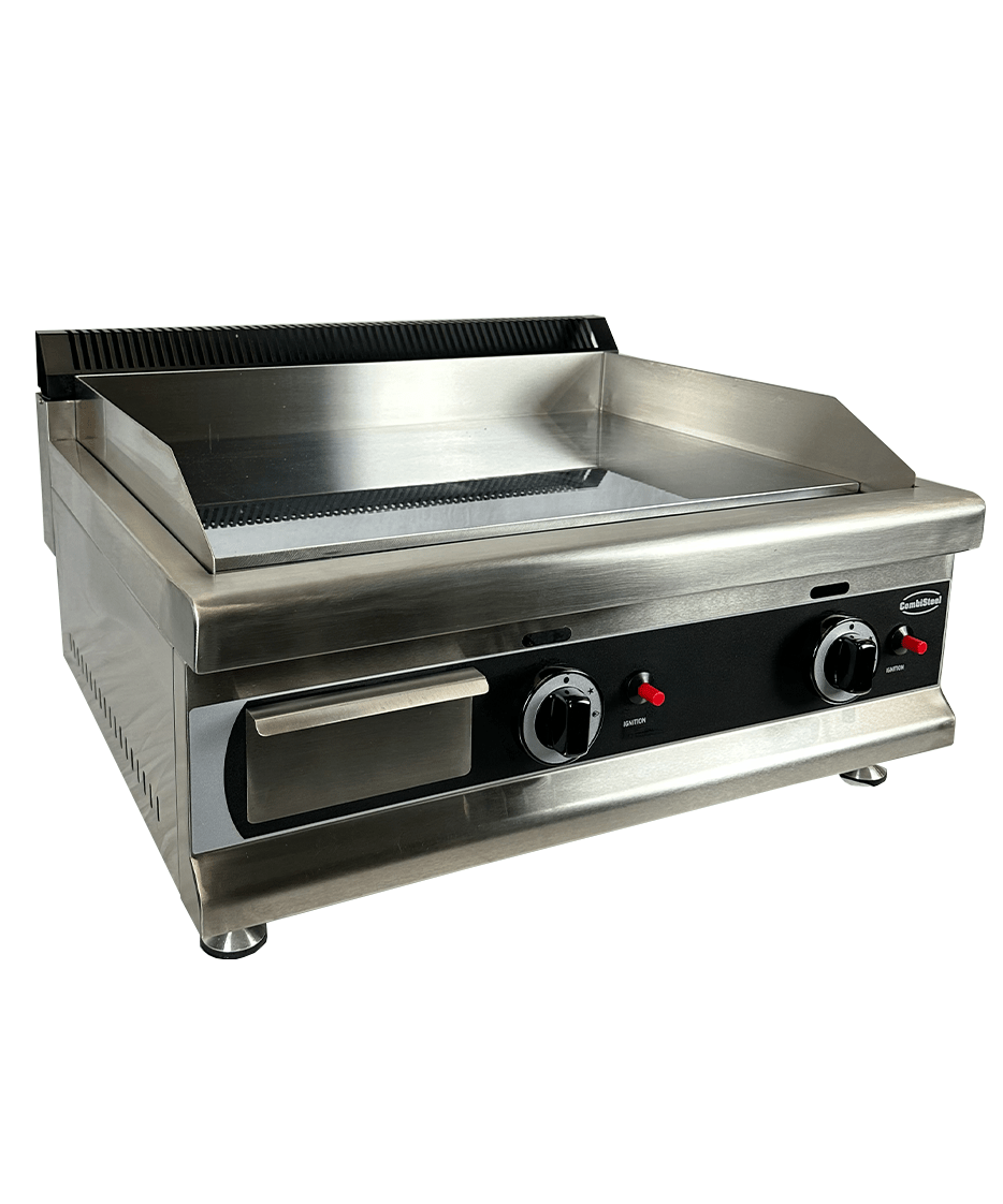 Combisteel Gas Fry Top Chrome 800mm, 6 kW, Tabletop Griddle 2