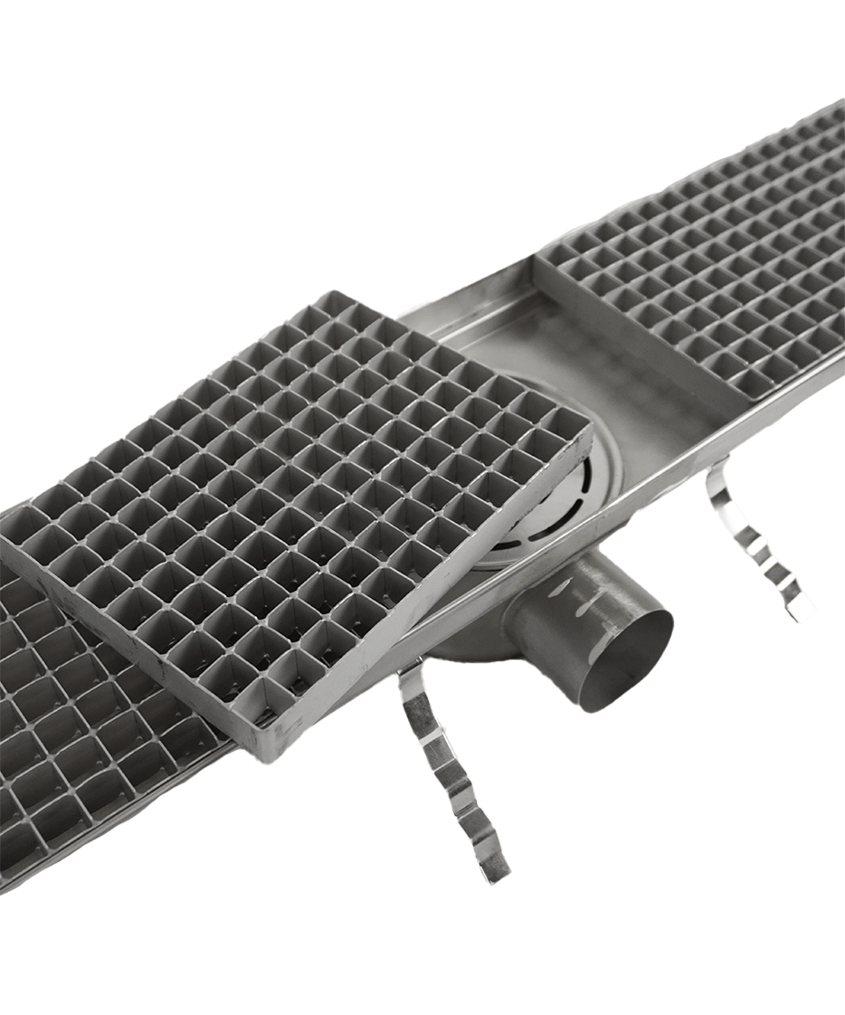 Combisteel Floor Grid 1144x200mm, Stainless Steel Drainage 6