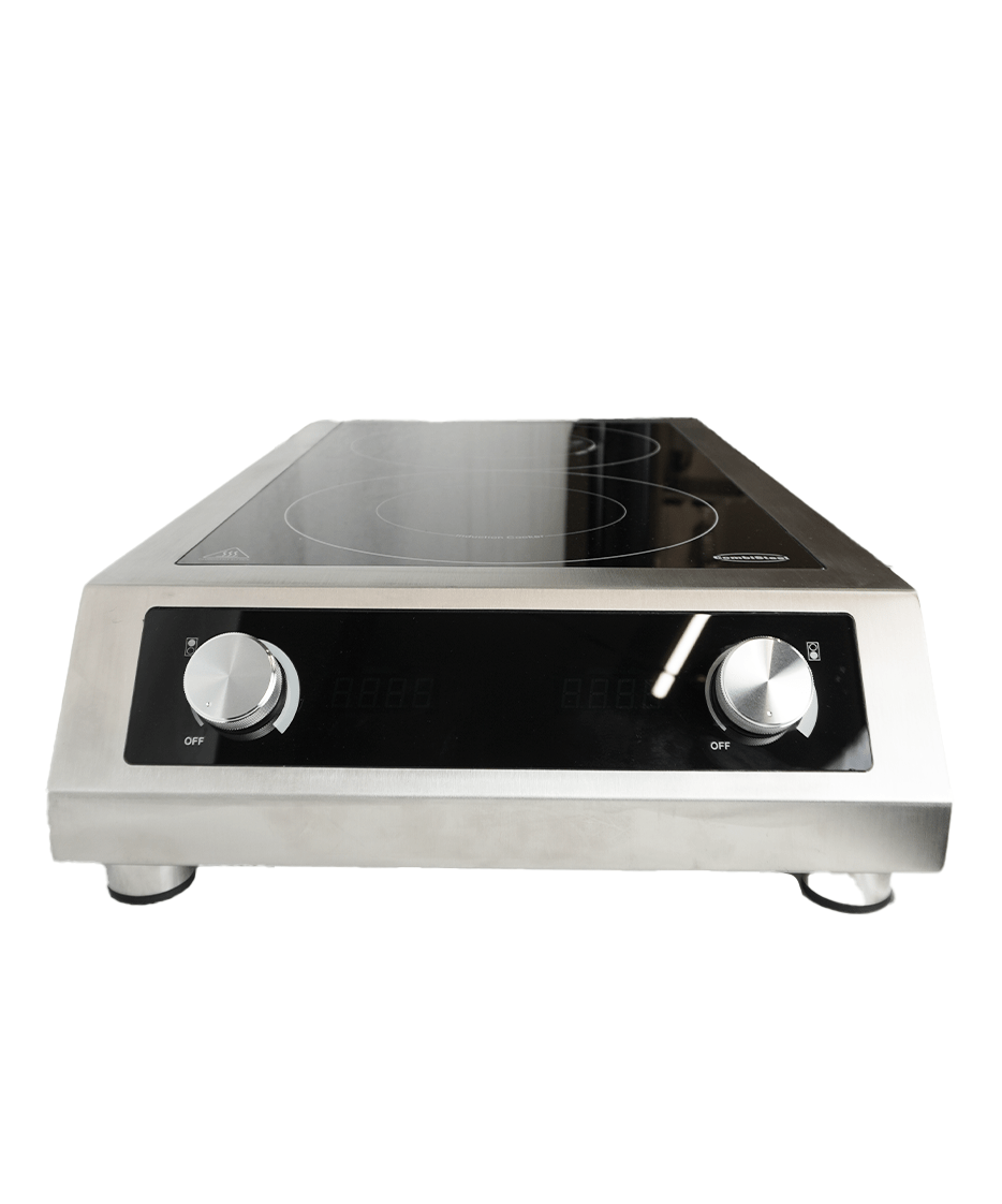 Combisteel Countertop Induction Cooktop 2 Hobs, 7 kW, 400V 3