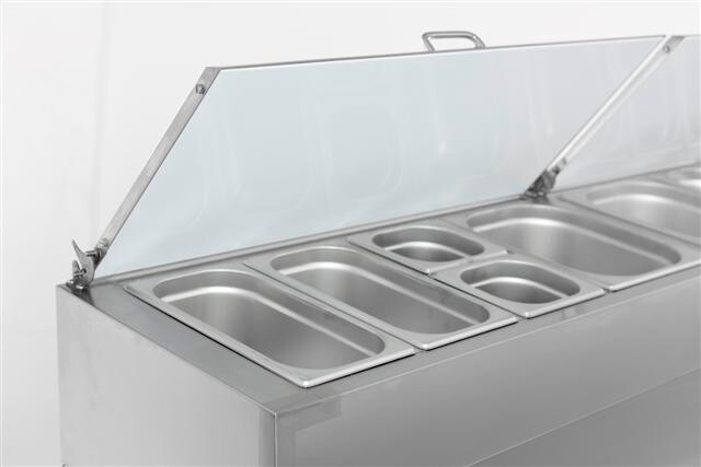 Combisteel Saladette 3 Door Refrigerated Prep Table, 8x1/3 GN 3