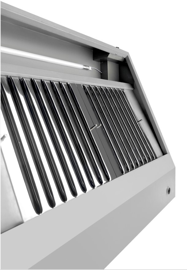 Combisteel Wall-Mounted Hood 1200mm, 2000 m³/h, Complete 3