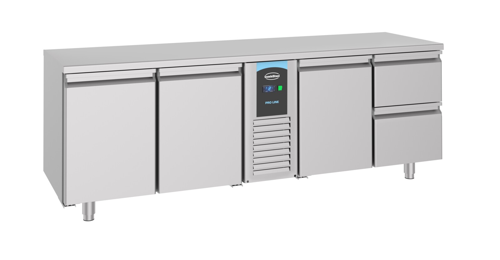 Combisteel 700mm Refrigerated Counter 3 Doors 2 Drawers, 632L 1