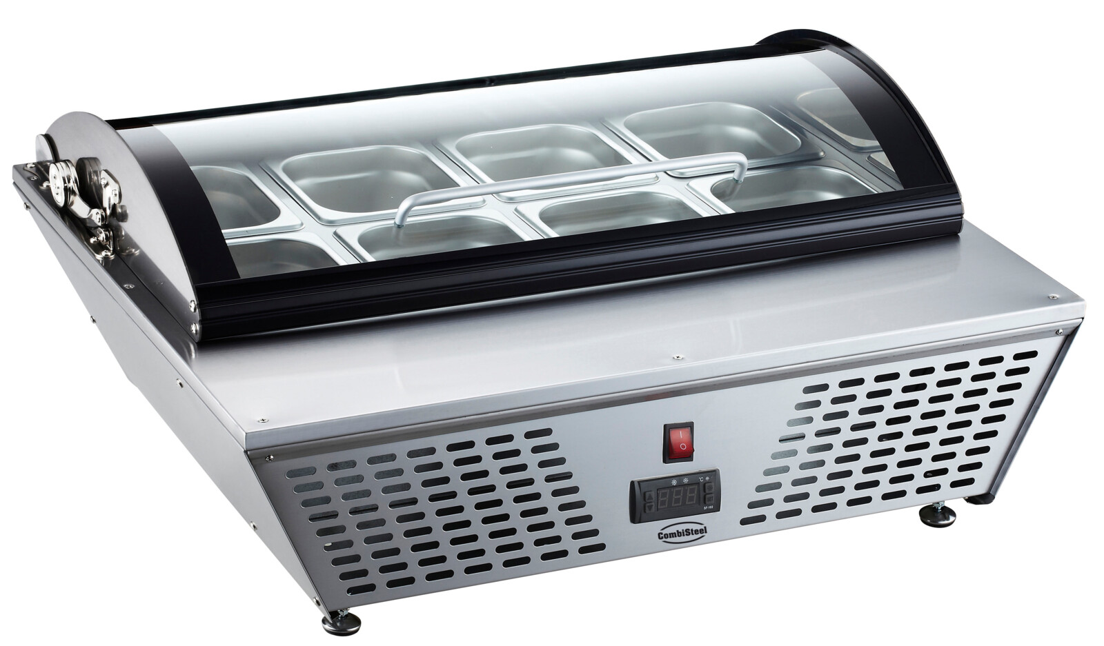Combisteel Refrigerated Counter Top 67L, 8x GN 1/6, Curved Glass 2