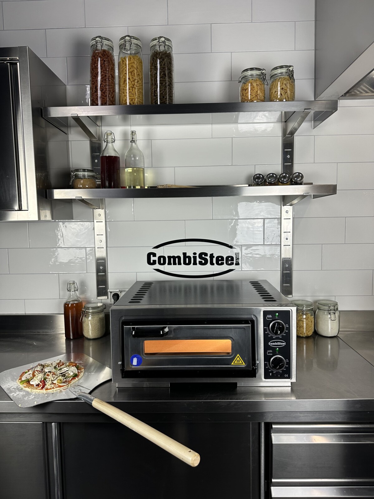 Combisteel Electric Pizza Oven Single 39cm, 3.5kW, Stainless Steel 2