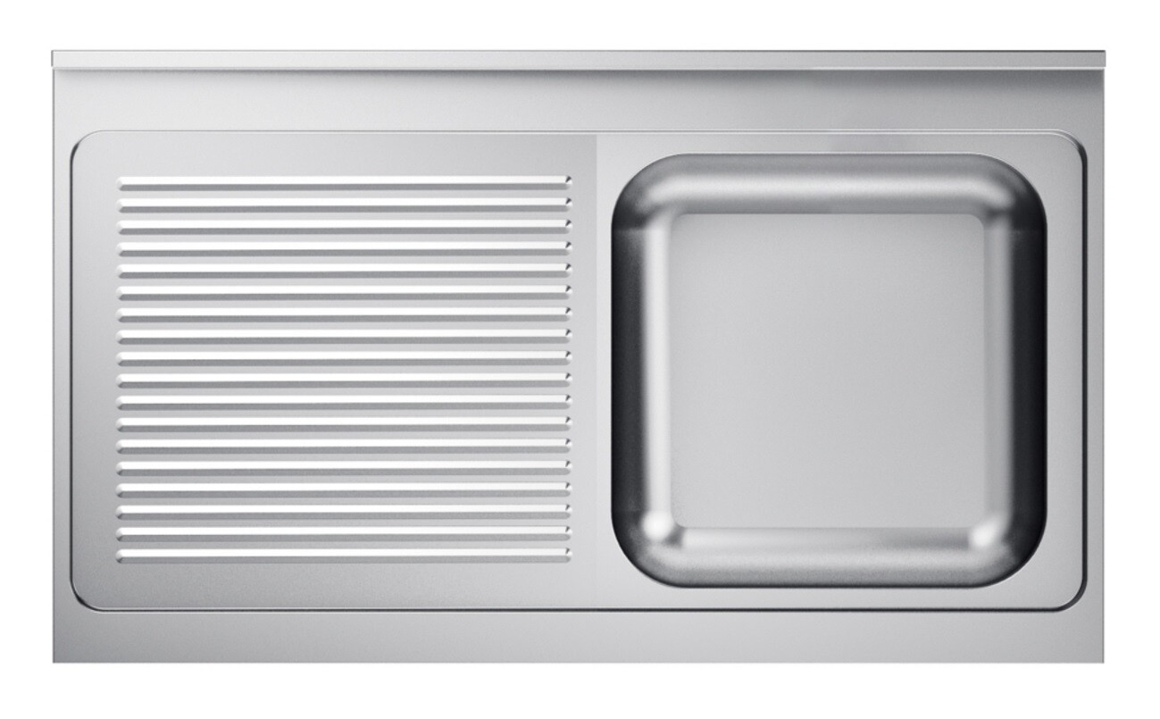 700mm Sink Unit Tabletop 1200x700mm, Single Right Bowl with Standpipe 1
