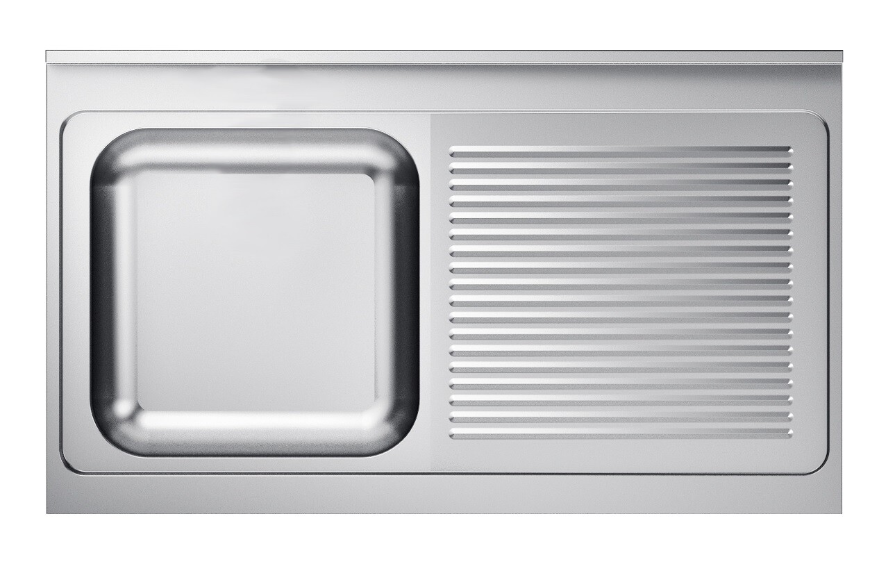 Combisteel Sink Unit Tabletop 700mm Deep, 1200mm Wide, Left Bowl 1