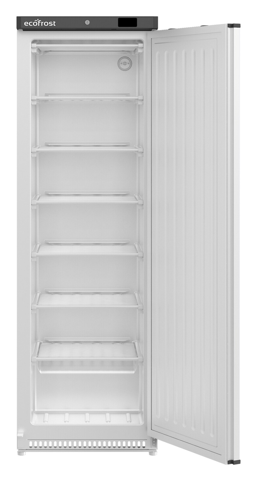 Ecofrost 400L Single Door Commercial Freezer, White Freestanding 3