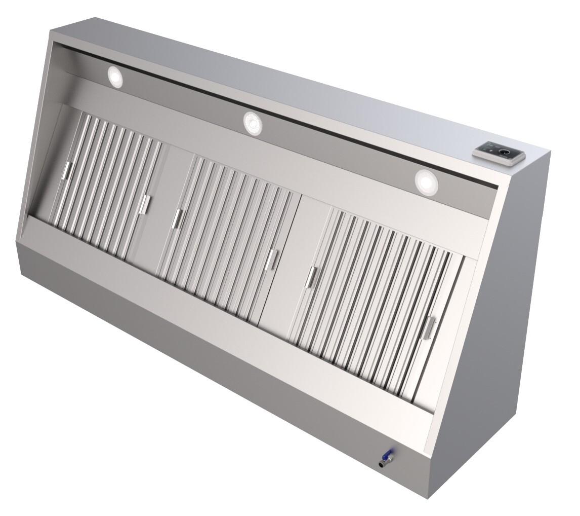Combisteel Wall-Mounted Hood 1200mm, 500 m³/h, Complete with Engine 2