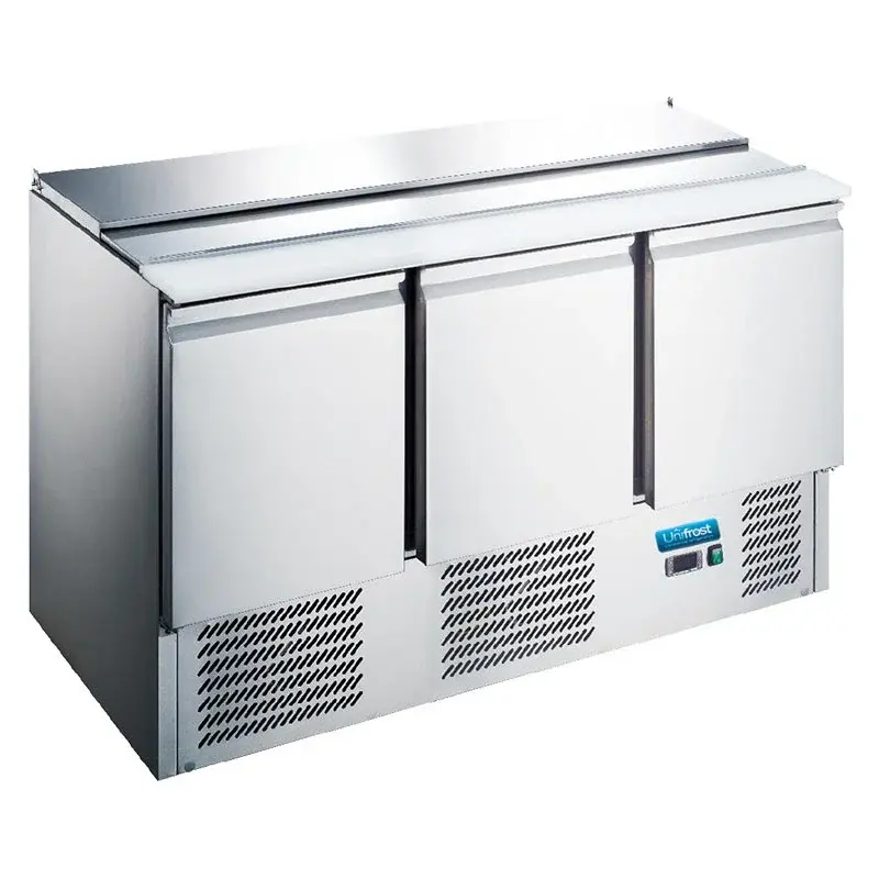 Unifrost SA136G 3 Door Saladette 230L GN1/1 Commercial Refrigerator 1