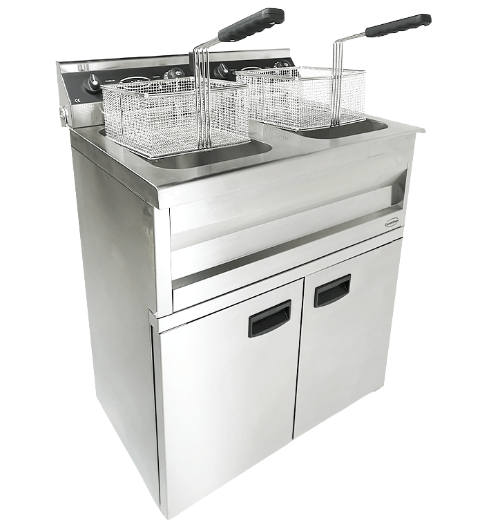 Combisteel Electric Fryer 2x9L, Dual Tank, 6.6kW Freestanding 4