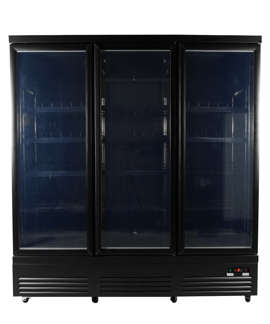 Combisteel Triple Glass Door Refrigerator 1600L Black CEB-1600R BL 3