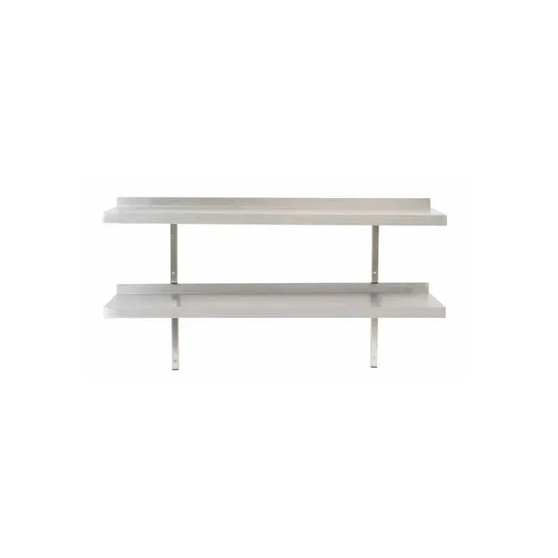 Atlas WS1800D Double Wall Shelves W1800 x D300mm Stainless Steel 1