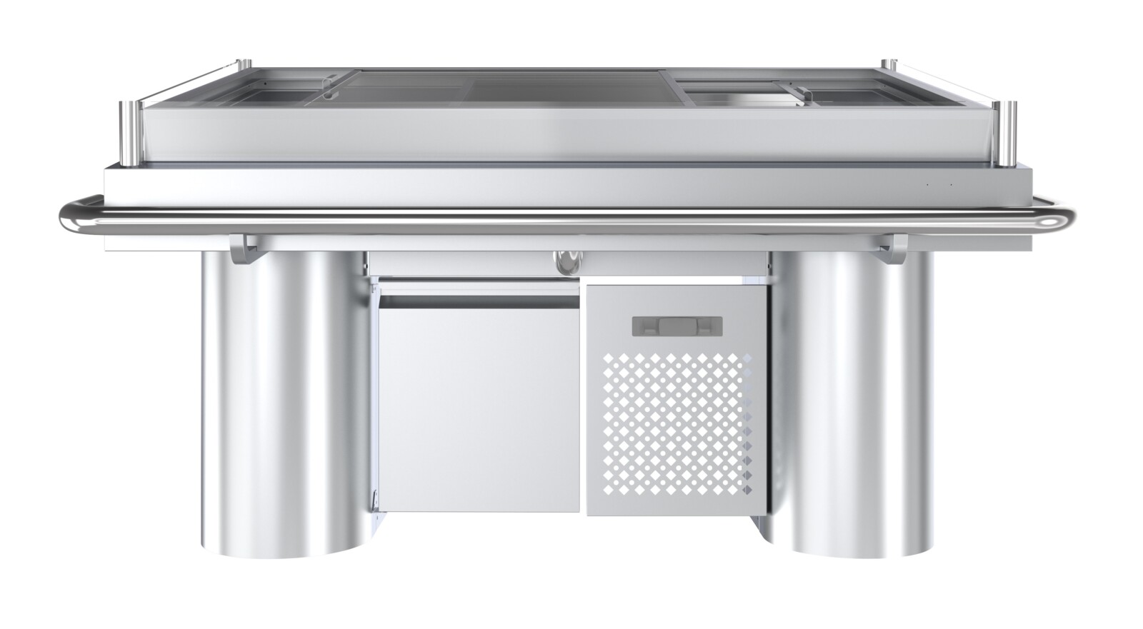 Combisteel Refrigerated Fish Counter 1700mm, Static Cooling, Digital Display 2
