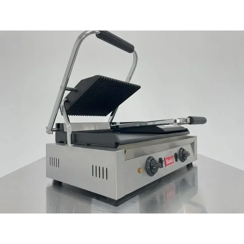 Banks TCG-RF Twin Panini Grill 3.6kW Cast Iron Plates 2