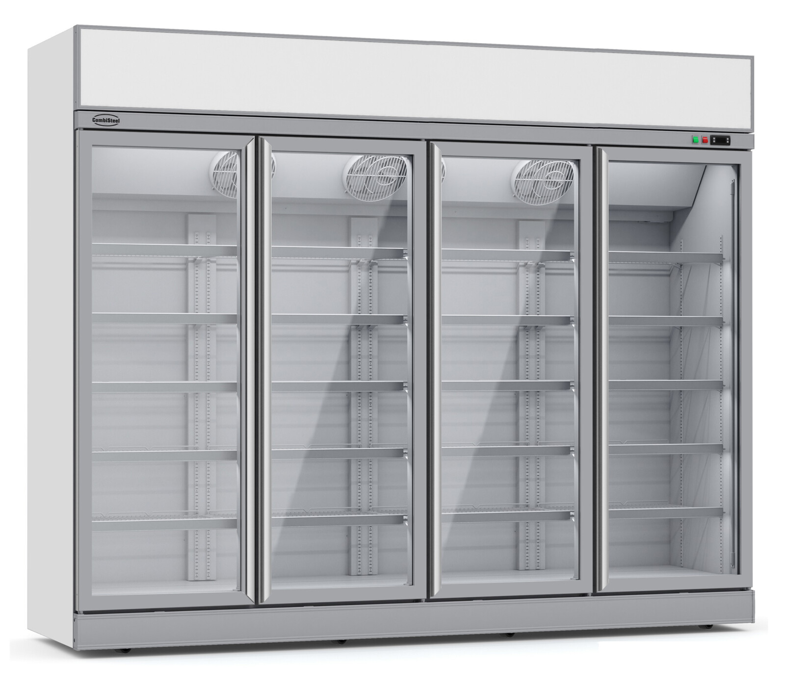 Combisteel Glass Door Refrigerator 4 Doors, 2060L, Professional Display Cooler 1
