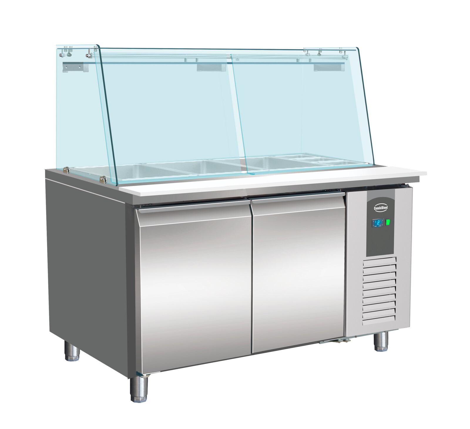 Combisteel Refrigerated Counter Glass Cover 2 Doors, 314L, 1360mm 1