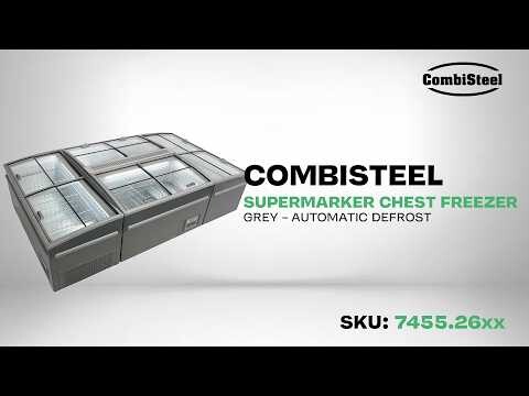 Combisteel Supermarket Chest Freezer 850L, 2100mm, Automatic Defrost 1