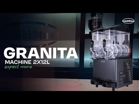 Combisteel Granita Machine 2x12L, Black, Digital Display 6