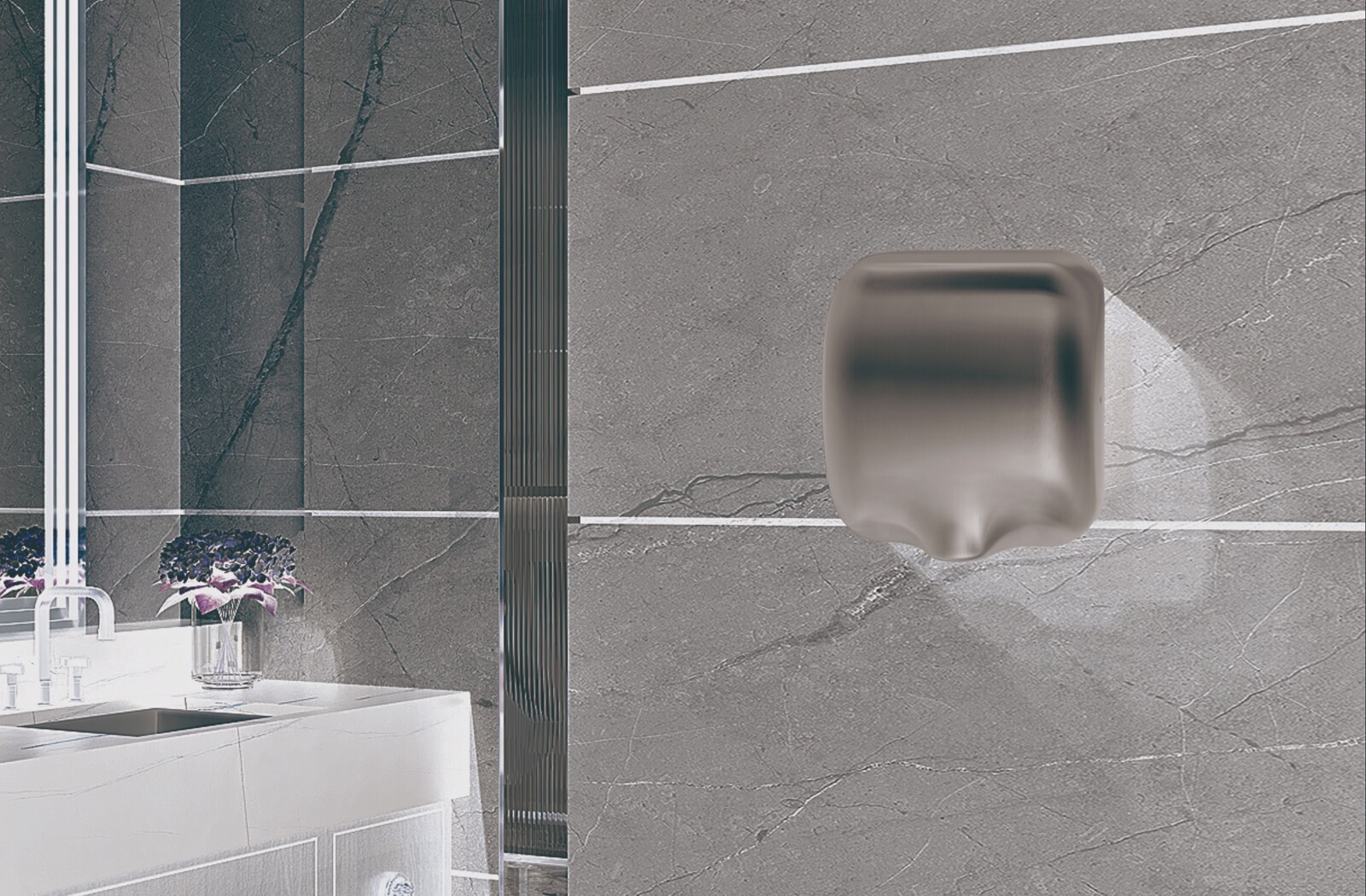 Combisteel Hand Dryer HD-00, Touchless, 0.55-1.8 kW 5