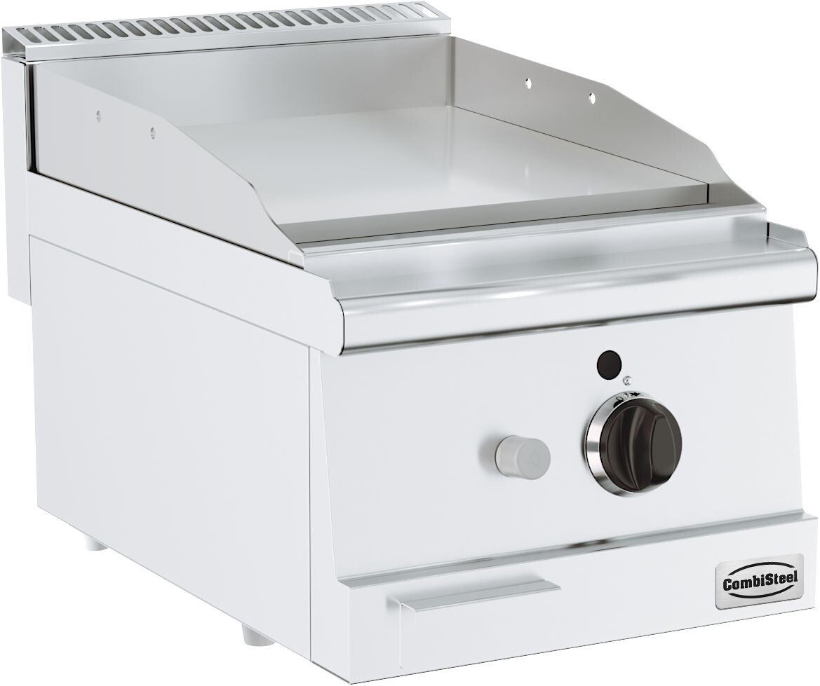 Combisteel Base 600 Gas Fry Top, 6 kW, 400x600mm Smooth Griddle 1