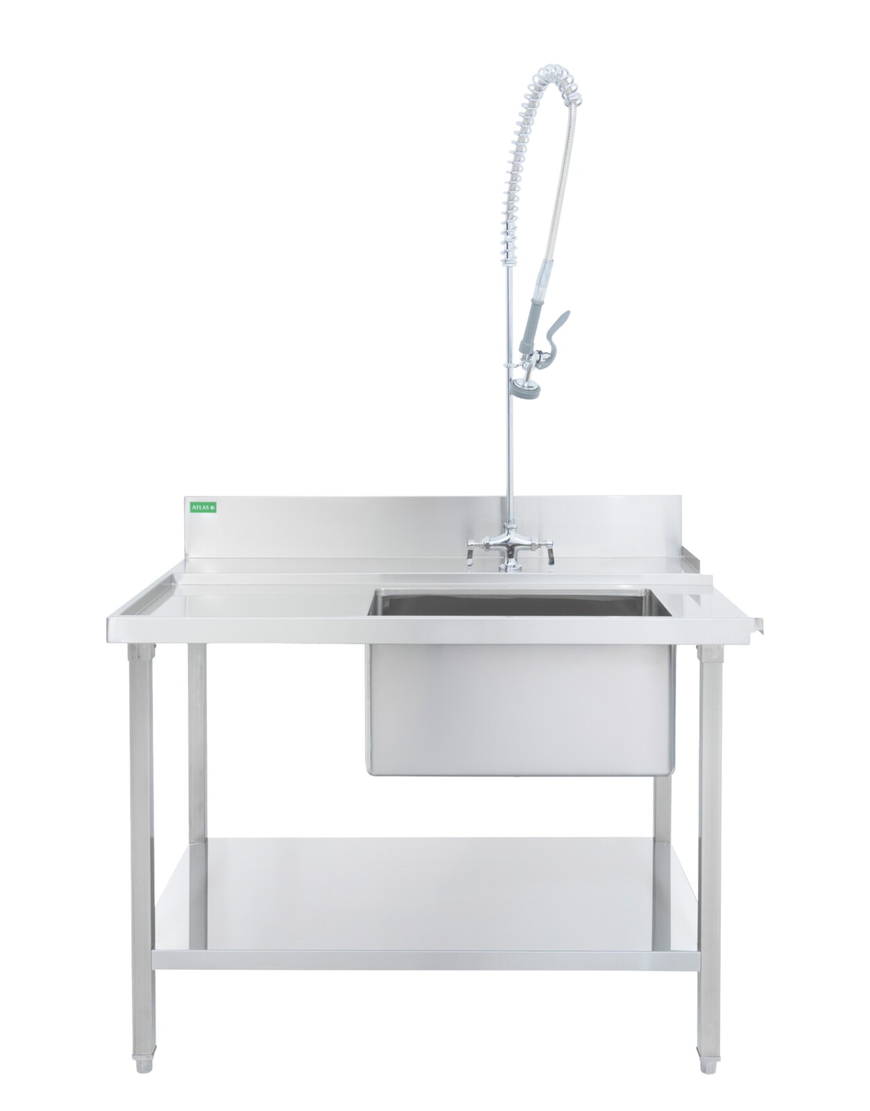 Atlas DESL1200 Dishwasher Entry Sink L-R 1200mm Commercial Kitchen 2